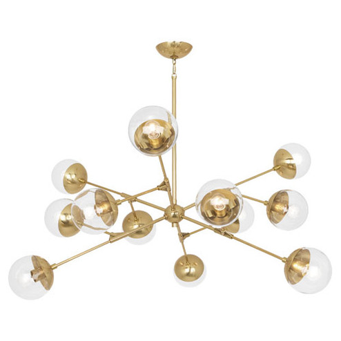 Celeste 12 Light Chandelier in Modern Brass (165|1215)