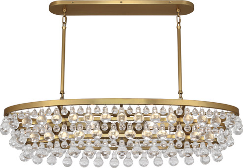 Bling Eight Light Chandelier in Antique Brass (165|1007)