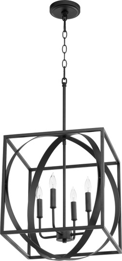 Cube and Sphere Pendants Four Light Pendant in Textured Black (19|8150-4-69)