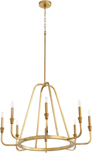 Marquee Eight Light Chandelier in Gold Leaf (19|6314-8-74)