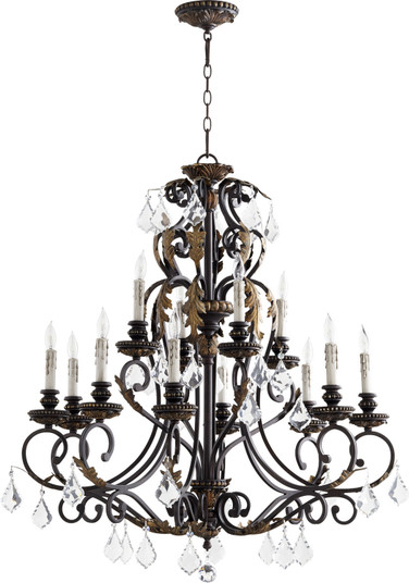Rio Salado 12 Light Chandelier in Toasted Sienna With Mystic Silver (19|6157-12-44)