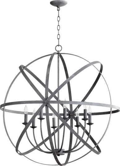 Celeste Eight Light Chandelier in Zinc (19|6009-8-17)