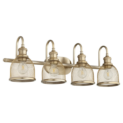 Omni Four Light Vanity in Aged Brass (19|5212-4-80)