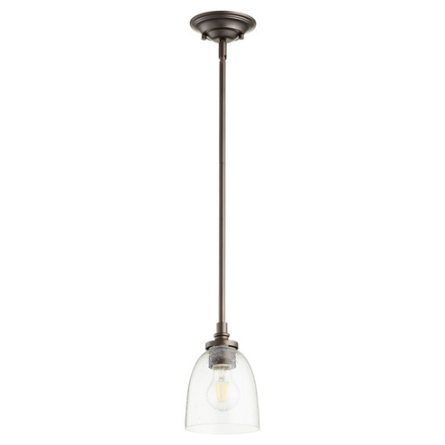 Rossington One Light Pendant in Oiled Bronze w/ Clear/Seeded (19|3122-286)