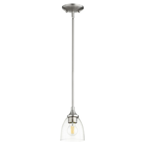 Enclave One Light Pendant in Satin Nickel w/ Clear/Seeded (19|3059-265)