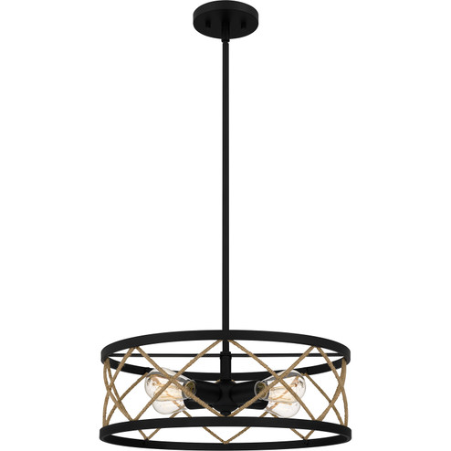 Quoizel Pendant Four Light Pendant in Matte Black (10|QP5632MBK)