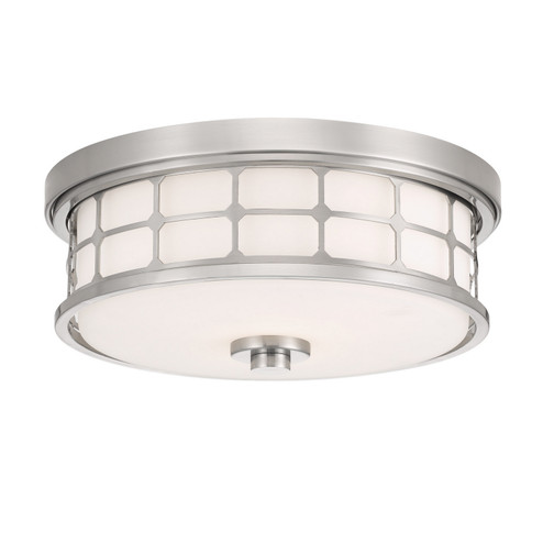 Guardian Two Light Flush Mount in Brushed Nickel (10|QF3413BN)