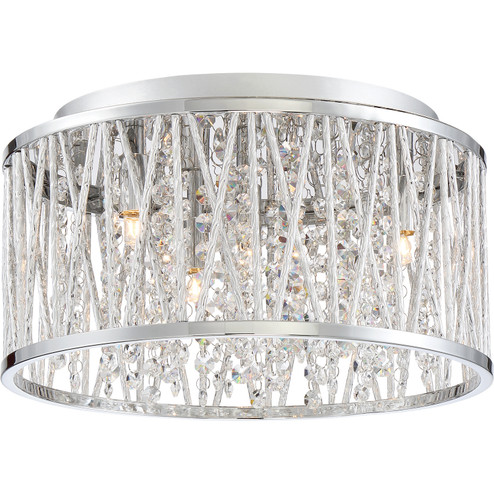 Crystal Cove Four Light Flush Mount in Polished Chrome (10|PCCC1614C)