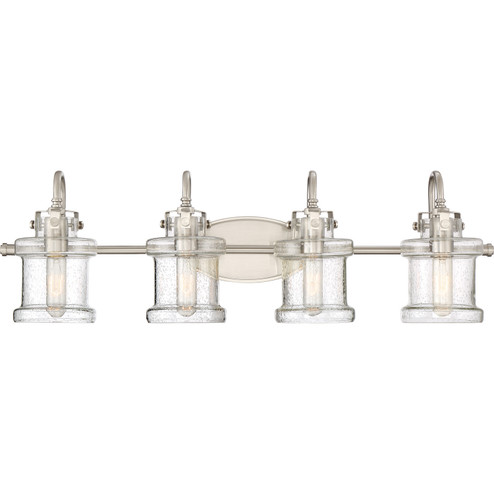 Danbury Four Light Bath Fixture in Brushed Nickel (10|DNY8604BN)