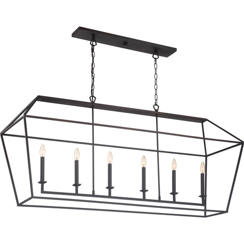 Aviary Six Light Island Chandelier in Palladian Bronze (10|AVY654PN)