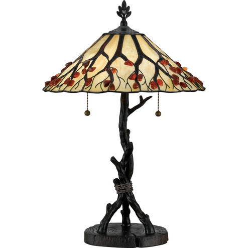 Whispering Wood Two Light Table Lamp in Valiant Bronze (10|AG711TVA)