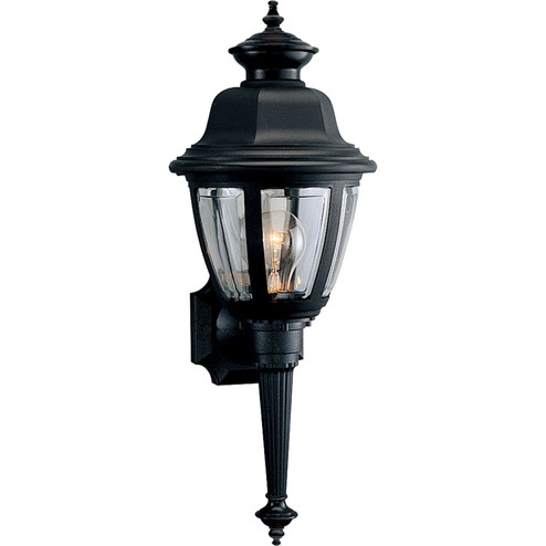 Non-Metallic Incandescent One Light Wall Lantern in Black (54|P5738-31)