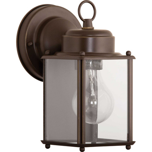 Flat Glass Lantern One Light Wall Lantern in Antique Bronze (54|P5607-20)