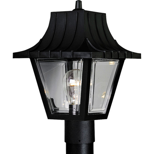 Mansard One Light Post Lantern in Textured Black (54|P5414-31)
