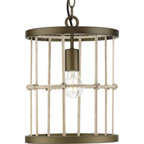 Lattimore One Light Pendant in Aged Brass (54|P500417-161)