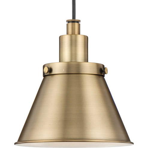 Hinton One Light Pendant in Vintage Brass (54|P500383-163)