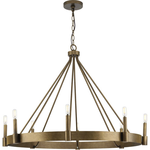 Breckenridge Eight Light Chandelier in Aged Bronze (54|P400319-196)