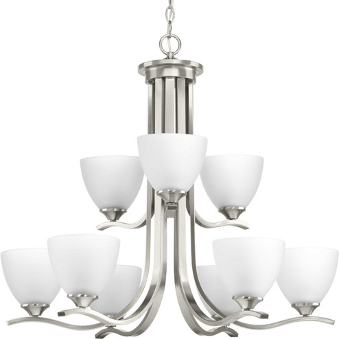 Laird Nine Light Chandelier in Brushed Nickel (54|P400064-009)