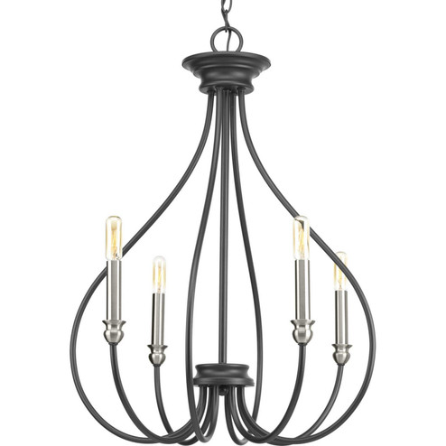 Whisp Four Light Chandelier in Graphite (54|P400029-143)