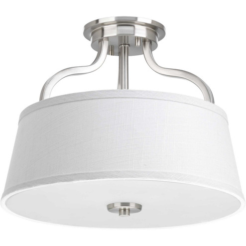 Arden Two Light Semi-Flush Mount in Brushed Nickel (54|P3720-09)
