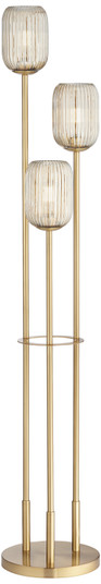 Oden Three Light Floor Lamp in Warm Gold (24|80J33)