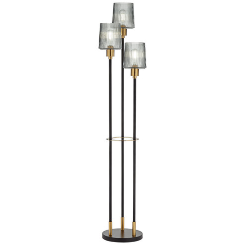 Roman Three Light Floor Lamp in Black (24|132R0)