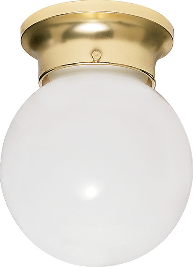 One Light Flush Mount in Polished Brass (72|SF77-108)