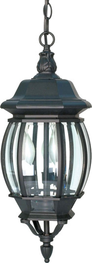 Central Park Three Light Hangng Lantern in Textured Black (72|60-896)