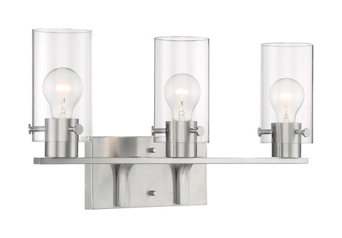 Sommerset Three Light Vanity in Brushed Nickel (72|60-7173)