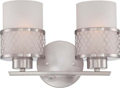 Fusion Two Light Vanity in Brushed Nickel (72|60-4682)