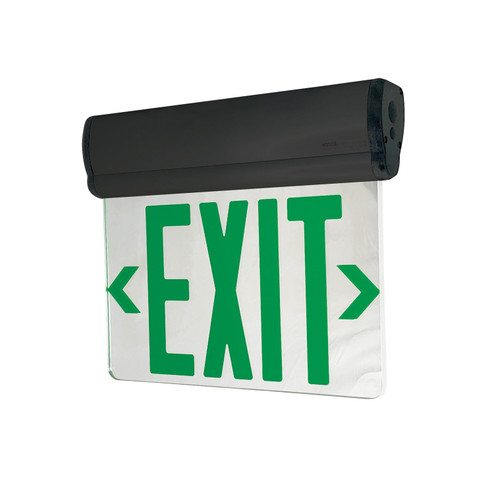 Exit LED Edge-Lit Exit Sign in Black (167|NX-812-LEDGMB)