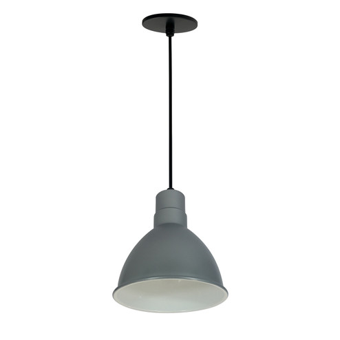 LED Rlm LED Pendant in Gun Metal Outer / White Inner (167|NRLM-8C1830GMWLE4)