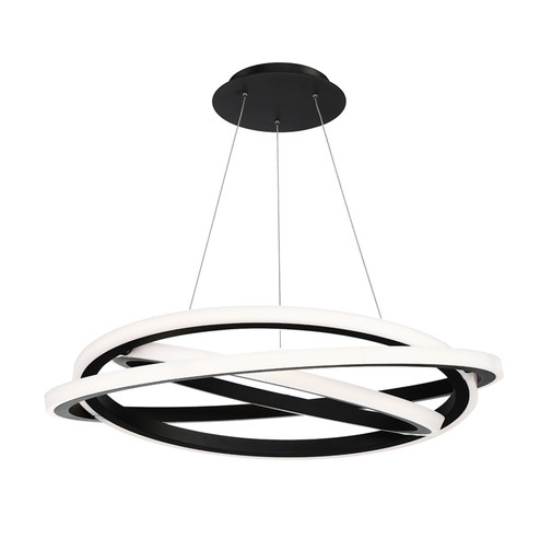 Veloce LED Chandelier in Black (281|PD-24838-BK)