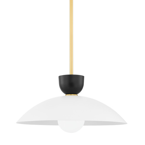 Whitley One Light Pendant in Aged Brass (428|H481701L-AGB)