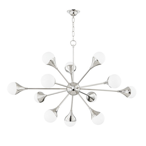 Ariana LED Chandelier in Polished Nickel (428|H375812-PN)