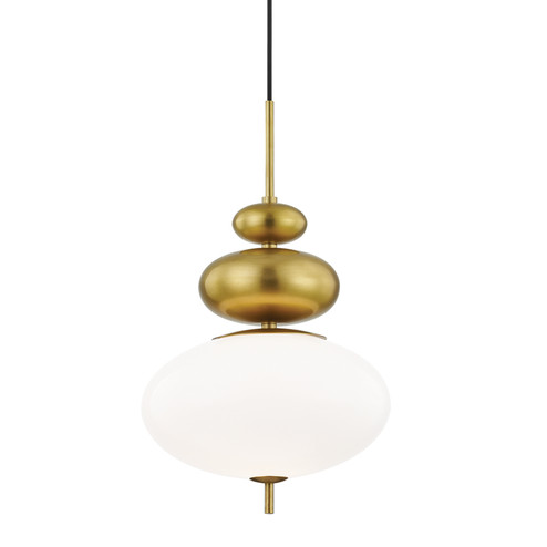 Elsie One Light Pendant in Aged Brass (428|H347701-AGB)