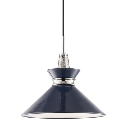 Kiki One Light Pendant in Polished Nickel/Navy (428|H251701S-PN/NVY)