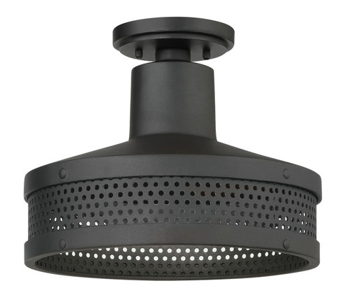 Abalone Point One Light Outdoor Flush Mount in Coal (7|73312-66)