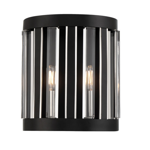 Majestic Splendor Two Light Wall Sconce in Sand Coal And Polished Nickel (7|5498-729)