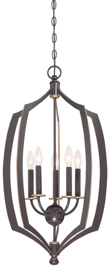 Middletown Five Light Pendant in Downton Bronze With Gold Highlights (7|4373-579)