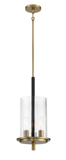 Baldwin Park Three Light Pendant in Coal And Soft Brass (7|2543-726)