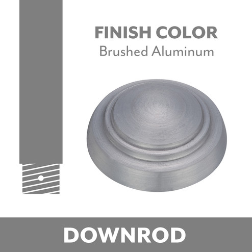 Ceiling Fan Downrod in Brushed Aluminum (15|DR504-ABDD)