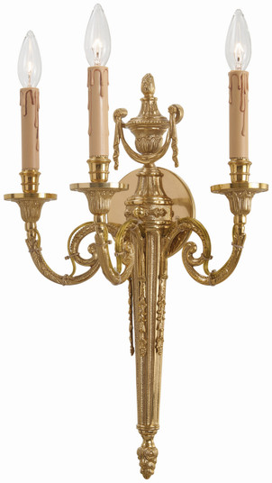 Metropolitan Three Light Wall Sconce in French Gold (29|N9773)