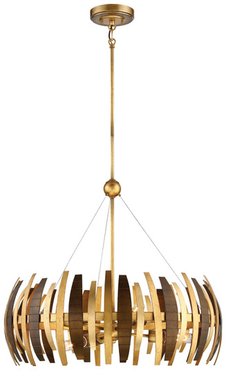 Manitou Six Light Chandelier in Ardor Gold (29|N7837-659)