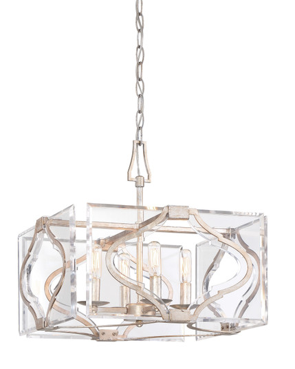 Brenton Cove Four Light Convertible Semi Flush Mount/Pendant in Gold Mist Gold Leaf (29|N7764-683)