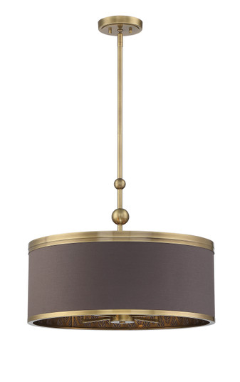 Splendour Five Light Pendant in Aged Antique Brass (29|N7345-790)