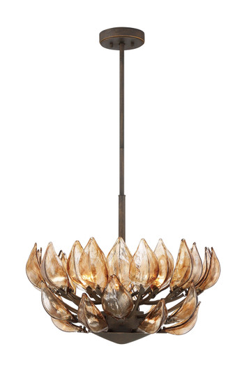 Arboles Six Light Pendant in Heritage Bronze (29|N6686-874)