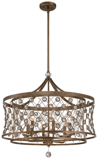 Vel Catena Six Light Pendant in Arcadian Gold (29|N6587-272)