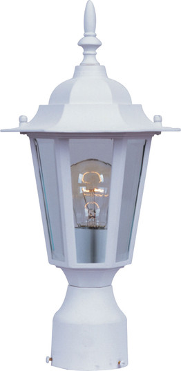 Builder Cast One Light Outdoor Pole/Post Lantern in White (16|3001CLWT)