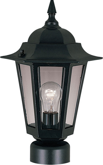 Builder Cast One Light Outdoor Pole/Post Lantern in Black (16|3001CLBK)